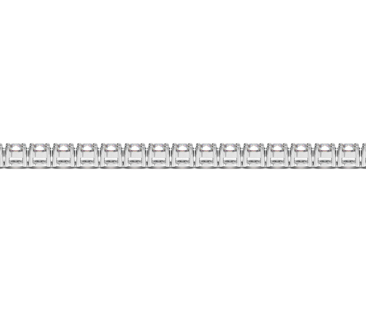 Lab Grown Round Diamond Tennis Bracelet in 14k White Gold (10 cctw F/G  VS2/SI1)