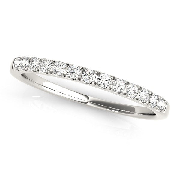 14K White Gold Timeless Diamond Wedding Ring (1/5 cttw) – A classic and elegant wedding band featuring diamonds set in 14K white gold, with a total carat weight of 1/5 cttw, offering a perfect balance of simplicity and sophistication.