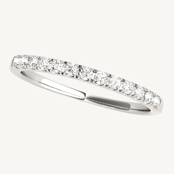 14k White Gold Timeless Diamond Wedding Ring (1/5 cttw)